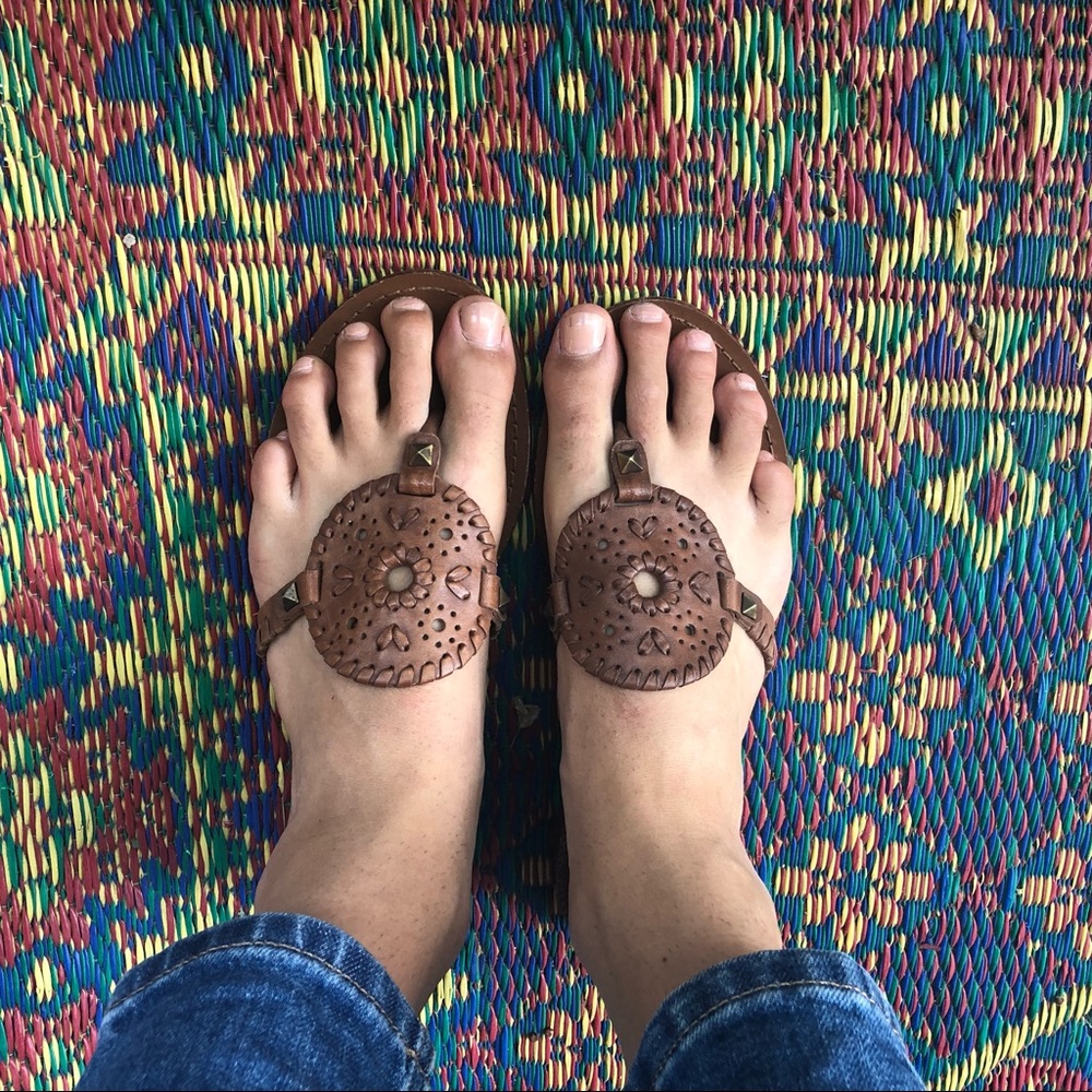 Jack Rogers Georgica Sandal // Cognac